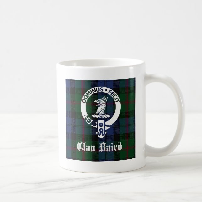 Taza De Café Clan Baird Escudo Tartan (Derecha)
