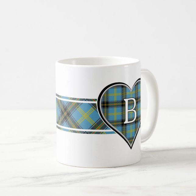 Taza De Café Clan Bell Tartan Heart (Anverso derecho)