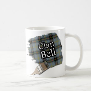 Taza De Café Clan Bell Tartan Paint Brusch Cup Mug