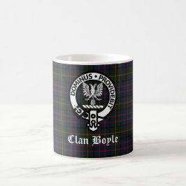 Taza De Café Clan Boyle Escudo Badge & Tartan