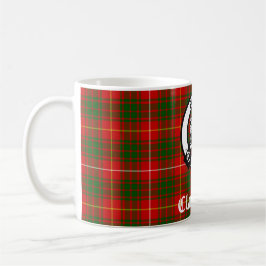 Taza De Café Clan Bruce Escudo Badge & Tartan