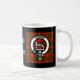 Taza De Café Clan Bruce Escudo Tartan