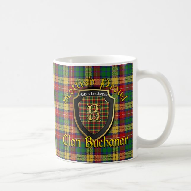Taza De Café Clan Buchanan Escocia Orgullosa Cups Mugs (Derecha)