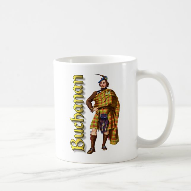 Taza De Café Clan Buchanan Escocia vieja (Derecha)
