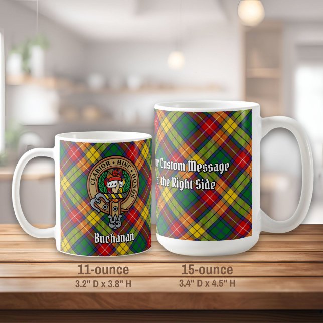 Taza De Café Clan Buchanan Escudo por Tartán (Subido por el creador)
