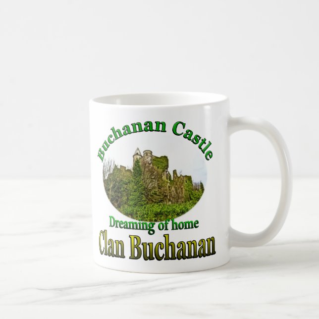 Taza De Café Clan Buchanan Soñando con el hogar Buchanan Castle (Derecha)