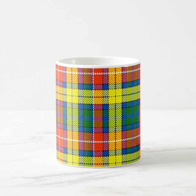 Taza De Café Clan Buchanan Tartan (Centro)