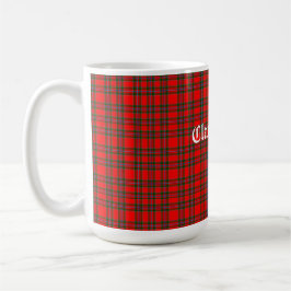 Taza De Café Clan Butter Tartán y Personalizado Textos