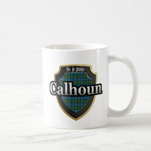 Taza De Café Clan Calhoun Escocia Dinastía Tartán Mugs Cups