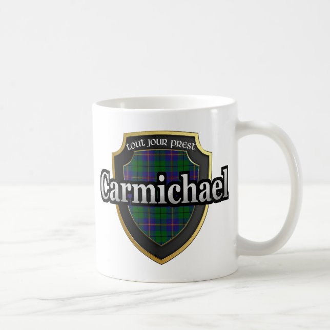 Taza De Café Clan Carmichael Scottish Dynasty Tartan Mugs Cups (Derecha)