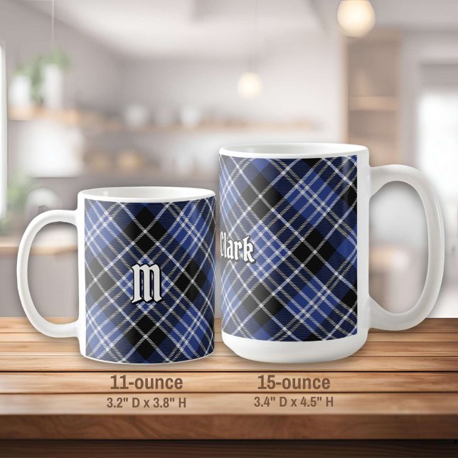 Taza De Café Clan Clark Tartan (Subido por el creador)
