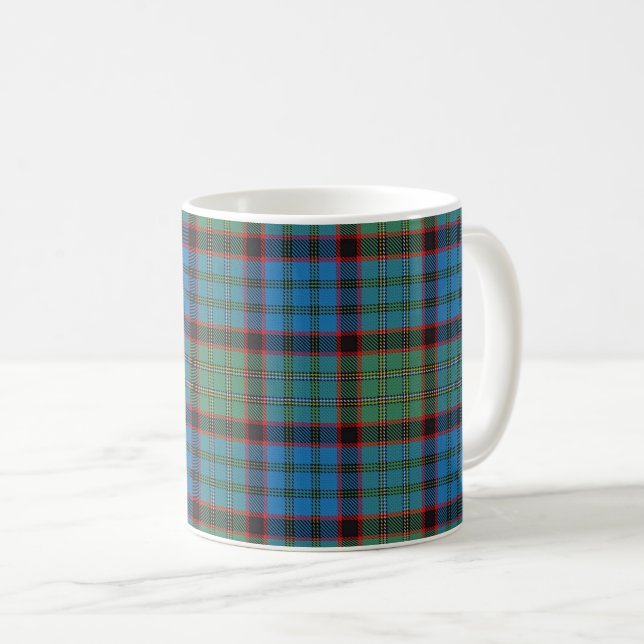 Taza De Café Clan clásico MacNicol Hunting Tartan Plaid (Anverso derecho)