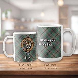 Taza De Café Clan Craig Escudo por Tartán