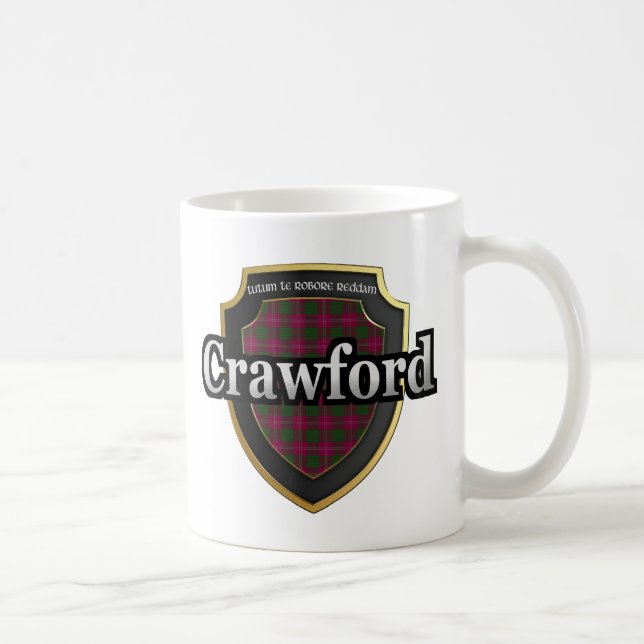 Taza De Café Clan Crawford Escocia Dinastía Tartan Mugs Cups (Derecha)