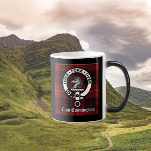 Taza De Café Clan Cunningham Badge & Tartan