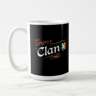 Taza De Café Clan del Pelirrojo Patrimonio Irlandés Trébol Vint