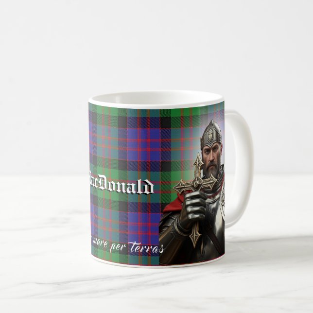 Taza De Café Clan Donald MacDonald Tartan Motto (Anverso derecho)