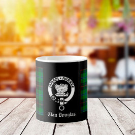 Taza De Café Clan Douglas Tartan Escudo