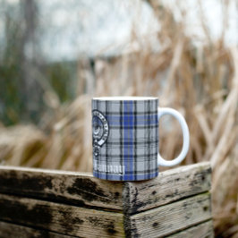 Taza De Café Clan escocés Hannay Escudo Badge y Personalizado T