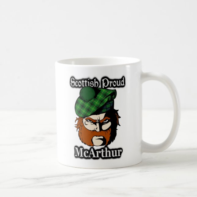 Taza De Café Clan escocés McArthur Tartan (Derecha)