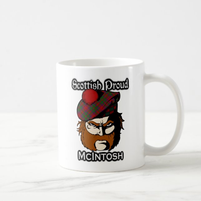 Taza De Café Clan escocés McIntosh Tartan (Derecha)