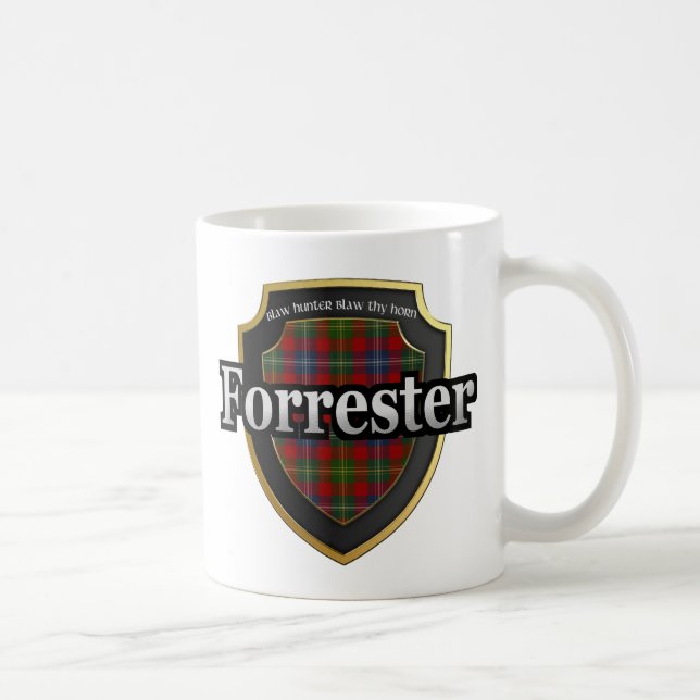 Taza De Café Clan Forrester Escocia Dinastía Tartan Mugs Cups (Derecha)