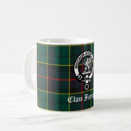 Taza De Café Clan Forsyth Escudo Badge y Tartán