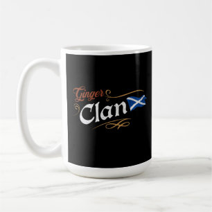 Taza De Café Clan Ginger Bandera Escocesa Divertido Orgullo Pel