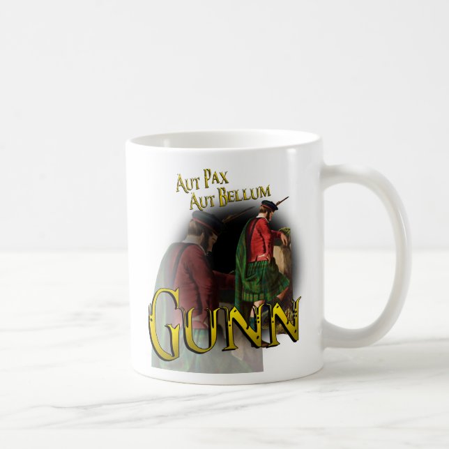 Taza De Café Clan Gunn Old Scottish Mug (Derecha)