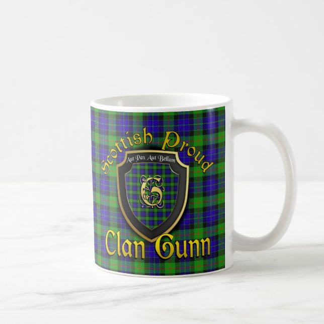 Taza De Café Clan Gunn Scottish Proud Cups Mugs (Derecha)