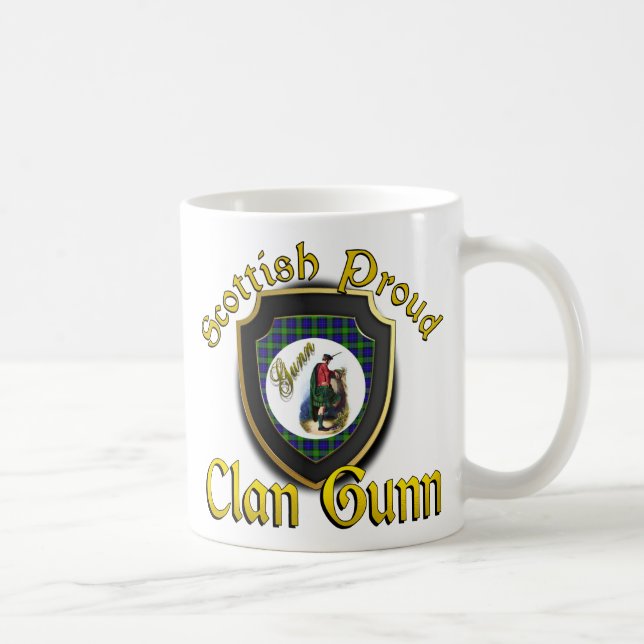 Taza De Café Clan Gunn Scottish Proud Cups Mugs (Derecha)