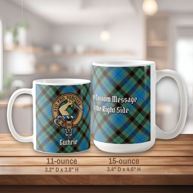 Taza De Café Clan Guthrie Escudo por Tartán (Subido por el creador)
