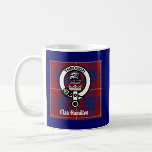 Taza De Café Clan Hamilton Escudo & Tartan