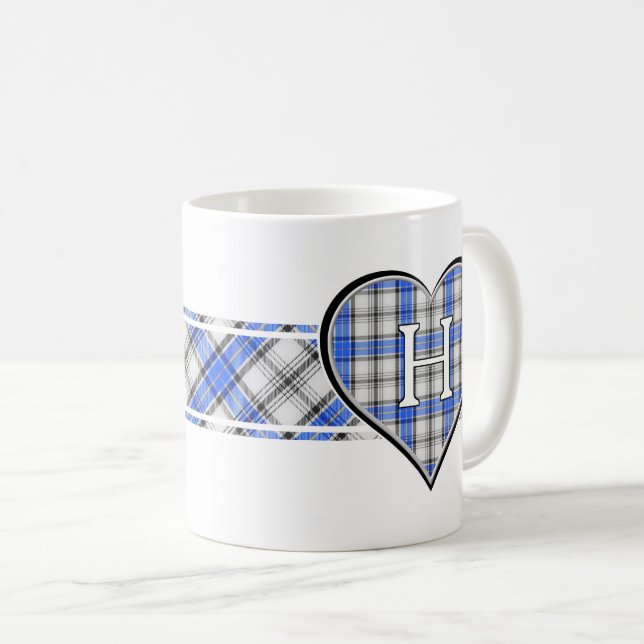 Taza De Café Clan Hannay Tartan Heart (Anverso derecho)