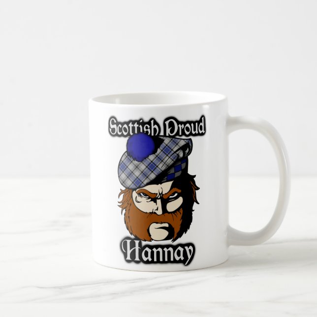 Taza De Café Clan Hannay Tartan Scottish (Derecha)
