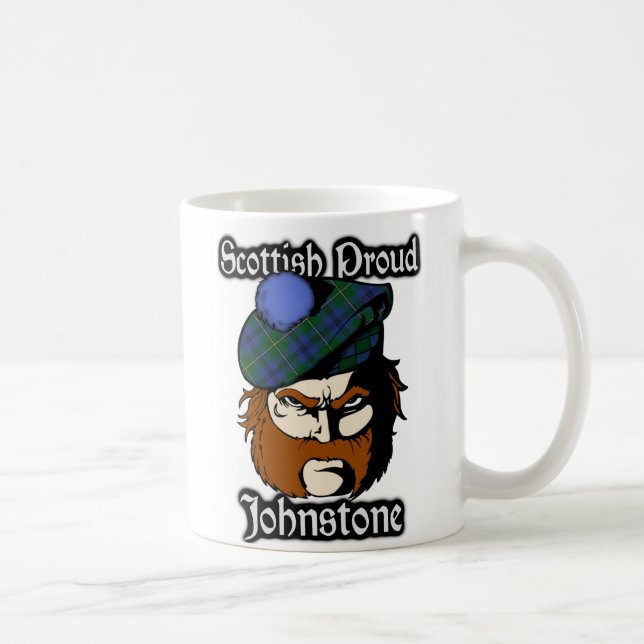 Taza De Café Clan Johnstone Johnston Tartan Scottish (Derecha)
