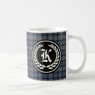 Taza De Café Clan Kennedy Ancient Tartán Monograma