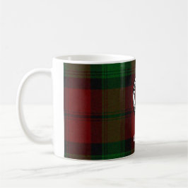Taza De Café Clan Kerr Escudo Badge Tartan