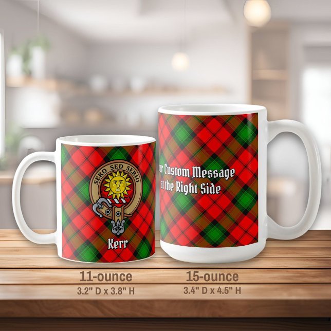 Taza De Café Clan Kerr Escudo por Tartán (Subido por el creador)