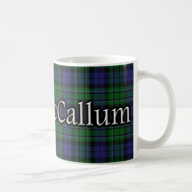 Taza De Café Clan MacCallum Classic Tartan Scottish (Derecha)