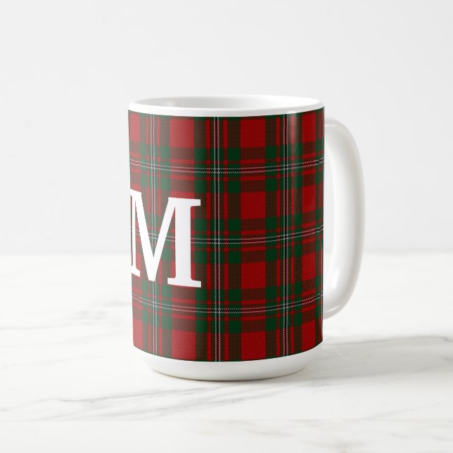 Taza De Café Clan MacGregor Tartan Plaid Personalizado (Anverso derecho)