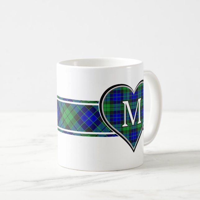 Taza De Café Clan MacKay Tartan Heart (Anverso derecho)