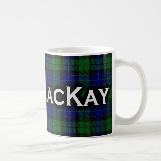 Taza De Café Clan MacKay Tartan Scottish (Derecha)