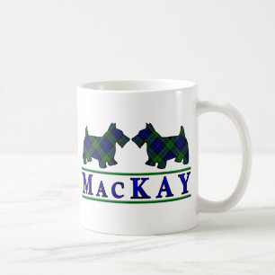 Taza De Café Clan MacKay Tartan Scottish Dogs