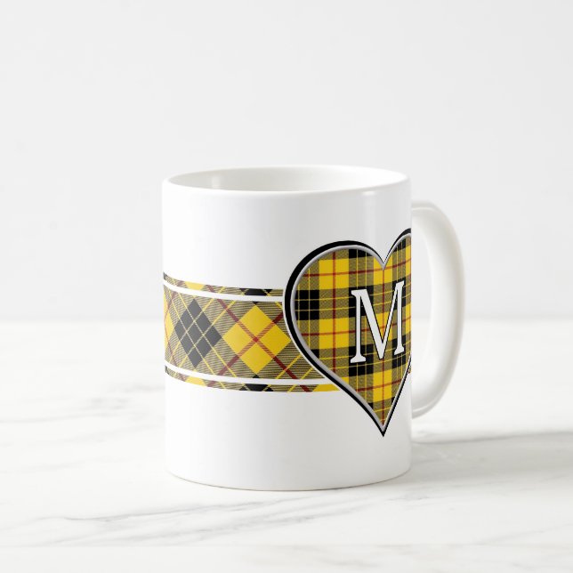 Taza De Café Clan MacLeod de Lewis Tartan Heart (Anverso derecho)