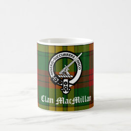 Taza De Café Clan MacMillan Escudo Badge y Tartán
