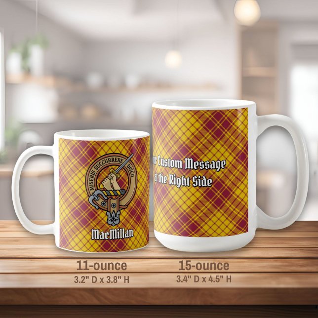 Taza De Café Clan MacMillan Escudo por Vestir Tartán (Subido por el creador)
