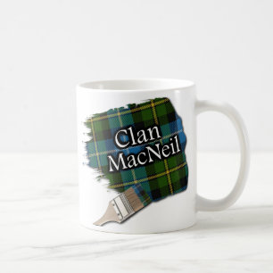 Taza De Café Clan MacNeil Tartan Paint Brush Cup Mug