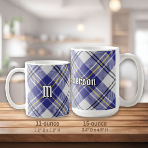 Taza De Café Clan MacPherson Blue Dress Tartan Coffee Mug