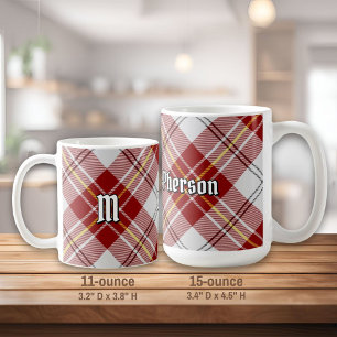 Taza De Café Clan MacPherson Vestido Rojo Tartan Coffee Mug